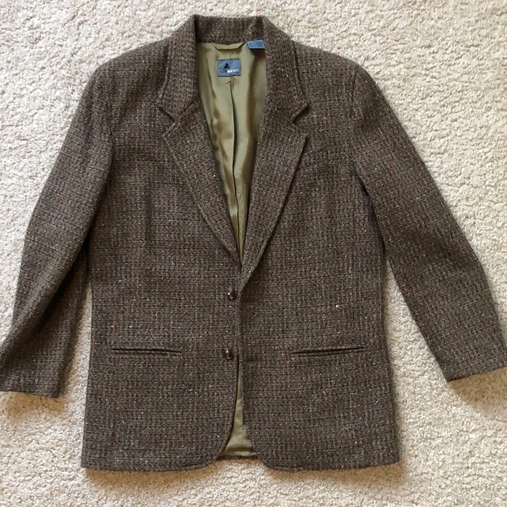 Vintage oversize tweed blazer size 10